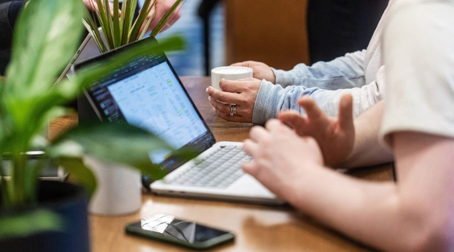 Microsoft Copilot supporting a workplace meeting.